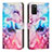 Custodia Portafoglio In Pelle Fantasia Modello Cover con Supporto Y01X per Samsung Galaxy A03s Multicolore