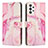 Custodia Portafoglio In Pelle Fantasia Modello Cover con Supporto Y01X per Samsung Galaxy A13 4G Rosa