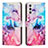 Custodia Portafoglio In Pelle Fantasia Modello Cover con Supporto Y01X per Samsung Galaxy A13 5G Multicolore