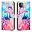 Custodia Portafoglio In Pelle Fantasia Modello Cover con Supporto Y01X per Samsung Galaxy A22 5G