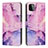 Custodia Portafoglio In Pelle Fantasia Modello Cover con Supporto Y01X per Samsung Galaxy A22 5G Viola