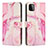 Custodia Portafoglio In Pelle Fantasia Modello Cover con Supporto Y01X per Samsung Galaxy F42 5G Rosa