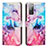 Custodia Portafoglio In Pelle Fantasia Modello Cover con Supporto Y01X per Samsung Galaxy S20 FE (2022) 5G Multicolore