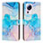 Custodia Portafoglio In Pelle Fantasia Modello Cover con Supporto Y01X per Xiaomi Civi 2 5G Cielo Blu