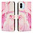 Custodia Portafoglio In Pelle Fantasia Modello Cover con Supporto Y01X per Xiaomi Poco C50 Rosa