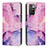 Custodia Portafoglio In Pelle Fantasia Modello Cover con Supporto Y01X per Xiaomi Redmi Note 11 4G (2021) Viola