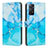 Custodia Portafoglio In Pelle Fantasia Modello Cover con Supporto Y01X per Xiaomi Redmi Note 11 Pro 4G Blu