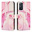 Custodia Portafoglio In Pelle Fantasia Modello Cover con Supporto Y01X per Xiaomi Redmi Note 11 Pro 5G Rosa