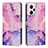 Custodia Portafoglio In Pelle Fantasia Modello Cover con Supporto Y01X per Xiaomi Redmi Note 12 Pro 5G Viola