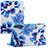 Custodia Portafoglio In Pelle Fantasia Modello Cover con Supporto Y02B per Apple iPad 10.2 (2019) Blu