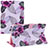 Custodia Portafoglio In Pelle Fantasia Modello Cover con Supporto Y02B per Apple iPad 10.2 (2021) Viola