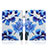 Custodia Portafoglio In Pelle Fantasia Modello Cover con Supporto Y02B per Apple iPad 10.9 (2022) Blu