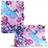 Custodia Portafoglio In Pelle Fantasia Modello Cover con Supporto Y02B per Apple iPad Mini 6 Multicolore