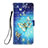 Custodia Portafoglio In Pelle Fantasia Modello Cover con Supporto Y02B per Apple iPhone 15 Plus