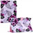 Custodia Portafoglio In Pelle Fantasia Modello Cover con Supporto Y02B per Apple New iPad 9.7 (2017) Viola