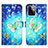 Custodia Portafoglio In Pelle Fantasia Modello Cover con Supporto Y02B per Motorola Moto G Power 5G (2023) Cielo Blu