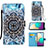 Custodia Portafoglio In Pelle Fantasia Modello Cover con Supporto Y02B per Samsung Galaxy A02
