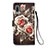 Custodia Portafoglio In Pelle Fantasia Modello Cover con Supporto Y02B per Samsung Galaxy A02