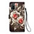 Custodia Portafoglio In Pelle Fantasia Modello Cover con Supporto Y02B per Samsung Galaxy A03s