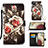 Custodia Portafoglio In Pelle Fantasia Modello Cover con Supporto Y02B per Samsung Galaxy A12 5G