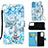 Custodia Portafoglio In Pelle Fantasia Modello Cover con Supporto Y02B per Samsung Galaxy A13 4G