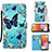 Custodia Portafoglio In Pelle Fantasia Modello Cover con Supporto Y02B per Samsung Galaxy A32 4G