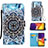 Custodia Portafoglio In Pelle Fantasia Modello Cover con Supporto Y02B per Samsung Galaxy A82 5G Multicolore