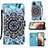 Custodia Portafoglio In Pelle Fantasia Modello Cover con Supporto Y02B per Samsung Galaxy F12 Multicolore
