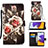 Custodia Portafoglio In Pelle Fantasia Modello Cover con Supporto Y02B per Samsung Galaxy F42 5G