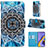 Custodia Portafoglio In Pelle Fantasia Modello Cover con Supporto Y02B per Samsung Galaxy M40S