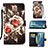 Custodia Portafoglio In Pelle Fantasia Modello Cover con Supporto Y02B per Samsung Galaxy Note 20 5G Nero