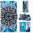 Custodia Portafoglio In Pelle Fantasia Modello Cover con Supporto Y02B per Samsung Galaxy S20 5G Multicolore