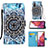 Custodia Portafoglio In Pelle Fantasia Modello Cover con Supporto Y02B per Samsung Galaxy S20 FE (2022) 5G Multicolore