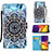 Custodia Portafoglio In Pelle Fantasia Modello Cover con Supporto Y02B per Samsung Galaxy S23 FE 5G Multicolore