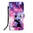 Custodia Portafoglio In Pelle Fantasia Modello Cover con Supporto Y02B per Xiaomi Mi 11T 5G Viola