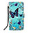 Custodia Portafoglio In Pelle Fantasia Modello Cover con Supporto Y02B per Xiaomi POCO C3 Cielo Blu