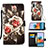 Custodia Portafoglio In Pelle Fantasia Modello Cover con Supporto Y02B per Xiaomi Redmi Note 10 Pro 4G