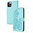 Custodia Portafoglio In Pelle Fantasia Modello Cover con Supporto Y02X per Apple iPhone 14 Pro Cielo Blu