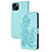 Custodia Portafoglio In Pelle Fantasia Modello Cover con Supporto Y02X per Apple iPhone 15 Cielo Blu