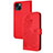 Custodia Portafoglio In Pelle Fantasia Modello Cover con Supporto Y02X per Apple iPhone 15 Rosso