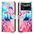 Custodia Portafoglio In Pelle Fantasia Modello Cover con Supporto Y02X per Xiaomi Redmi Note 11E Pro 5G Multicolore