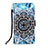 Custodia Portafoglio In Pelle Fantasia Modello Cover con Supporto Y03B per Apple iPhone 14