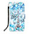 Custodia Portafoglio In Pelle Fantasia Modello Cover con Supporto Y03B per Apple iPhone 15