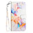 Custodia Portafoglio In Pelle Fantasia Modello Cover con Supporto Y03B per Samsung Galaxy A03 Blu