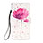 Custodia Portafoglio In Pelle Fantasia Modello Cover con Supporto Y03B per Samsung Galaxy A03s Rosa