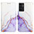 Custodia Portafoglio In Pelle Fantasia Modello Cover con Supporto Y03B per Samsung Galaxy A04s Lavanda