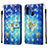 Custodia Portafoglio In Pelle Fantasia Modello Cover con Supporto Y03B per Samsung Galaxy A10e Cielo Blu