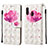 Custodia Portafoglio In Pelle Fantasia Modello Cover con Supporto Y03B per Samsung Galaxy A10e Rosa