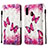 Custodia Portafoglio In Pelle Fantasia Modello Cover con Supporto Y03B per Samsung Galaxy A10e Rosa Caldo