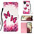 Custodia Portafoglio In Pelle Fantasia Modello Cover con Supporto Y03B per Samsung Galaxy A12 5G Rosa Caldo